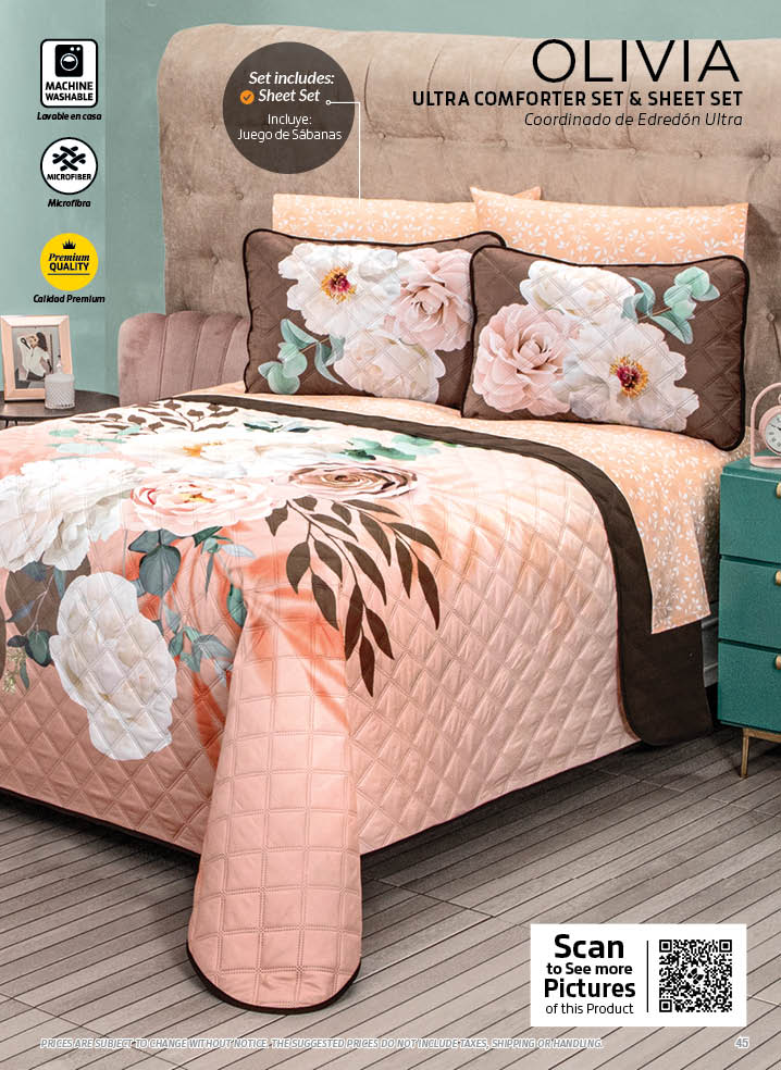 Set of 7 pieces to decorate your bed