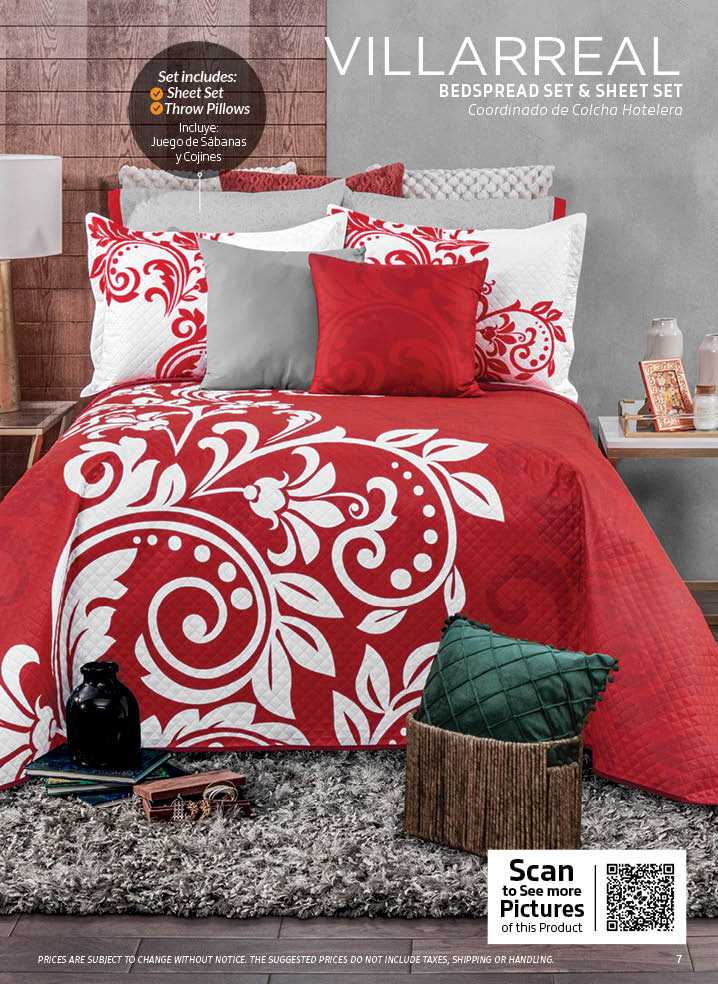 9-piece set to decorate your bed .
